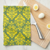 Französisches Empire Damask Muster #2 Handtuch (Viertel Falte)