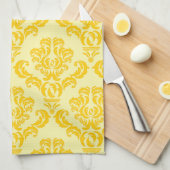 Französisches Empire Damask Muster #3 Geschirrtuch (Viertel Falte)