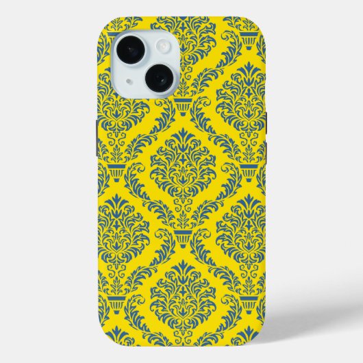 Französisches Empire Damask Muster #5 Case-Mate iPhone Hülle (Rückseite)