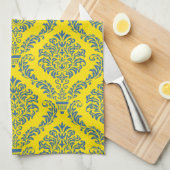 Französisches Empire Damask Muster #5 Geschirrtuch (Viertel Falte)