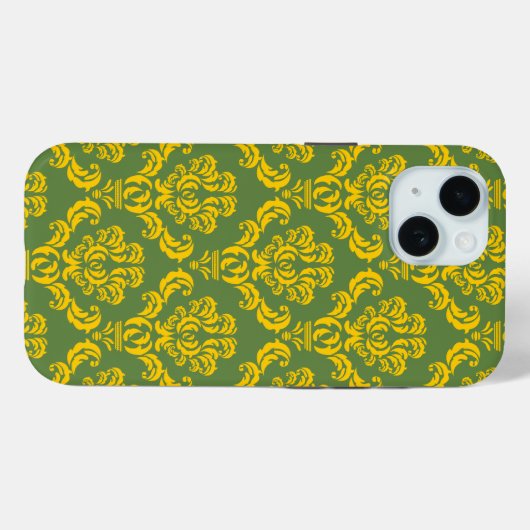 Französisches Empire Damask Muster #9 Case-Mate iPhone Hülle (Rückseite (Horizontal))