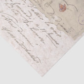 Französisches Ephemera Postal Writes Lady Tissue P Seidenpapier (Detail)