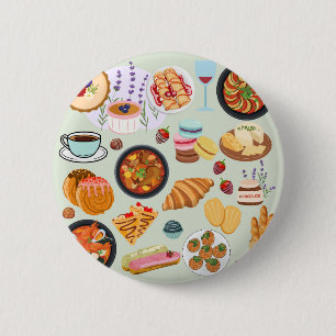 Französisches Essen Button