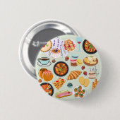 Französisches Essen Button (Vorne & Hinten)