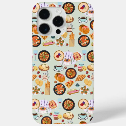 Französisches Essen Case-Mate iPhone Hülle (Rückseite)