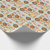 Französisches Essen Geschenkpapier (Ecke)