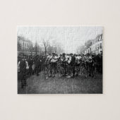 Französisches Fahrrad Paris-Roubaix Startlinie 190 Puzzle (Horizontal)