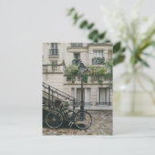 Französisches Fahrrad und Stadt Postkarte (Stehend Vorderseite)