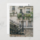 Französisches Fahrrad und Stadt Postkarte (Vorne/Hinten)