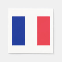 Französisches Flag Theme Party Paper Napkins