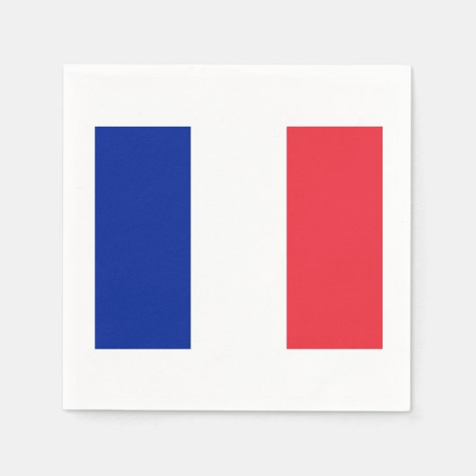 Französisches Flag Theme Party Paper Napkins Serviette (Vorderseite)