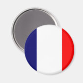 Französisches Flagdesign - OUI ! Magnet (Vorderseite/Rückseite)