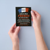 Französisches Flaggendesign, Französischer Sprachk Flyer (Gruppe)