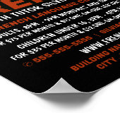 Französisches Flaggendesign, Französischer Sprachk Poster (Ecke)