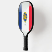 Französisches Flaggenemblem Pickleball Schläger (Links)