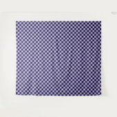Französisches Flieder-Karo-Muster Wandteppich (Vorderseite (Horizontal))