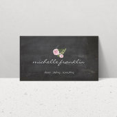 FRANZÖSISCHES FLORALBOUQUET auf CHALKBOARD-Visiten Visitenkarte