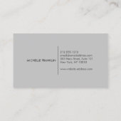 FRANZÖSISCHES FLORALBOUQUET auf CHALKBOARD-Visiten Visitenkarte (Rückseite)