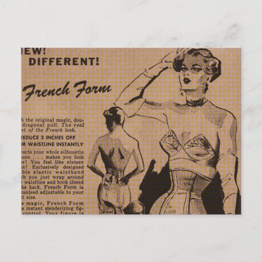 Französisches Formular Postkarte (Vorderseite)