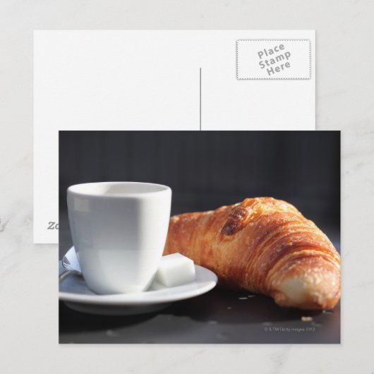 Französisches Frühstück 2 Postkarte (Vorne/Hinten)
