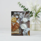 französisches Frühstück Postkarte (Stehend Vorderseite)