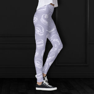 französisches Gebäck Dusty Lavender Lila Leggings