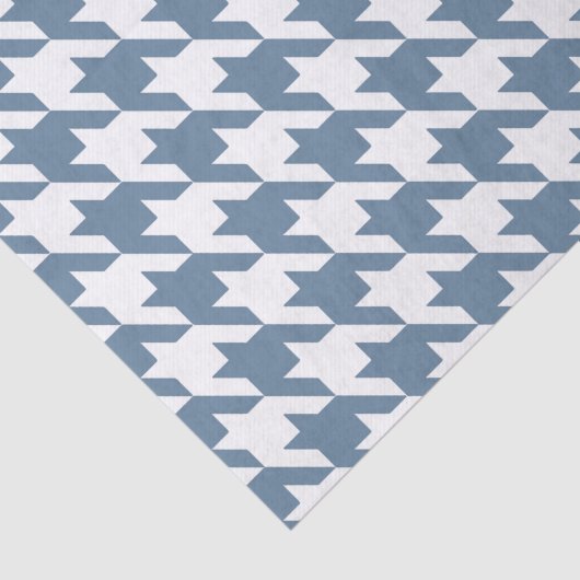 Französisches graues elegantes Hahnentrittmuster Seidenpapier (Ausschnitt)