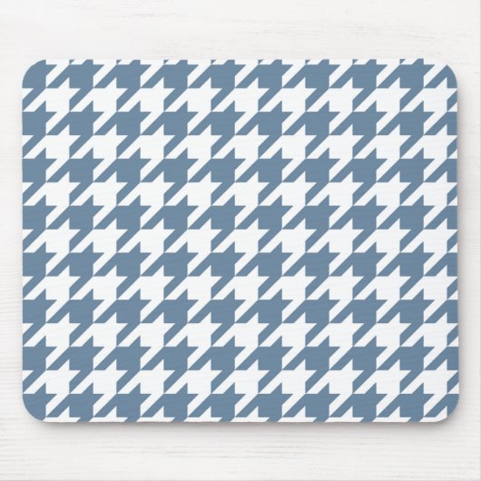 Französisches Gray-Elegantes Hahnentrittmuster Mousepad (Vorne)