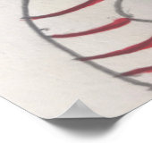 französisches handgemaltes Design, französischer T Poster (Ecke)