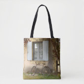 Französisches Haus überall auf Print Totbeutel Tasche (Vorderseite)