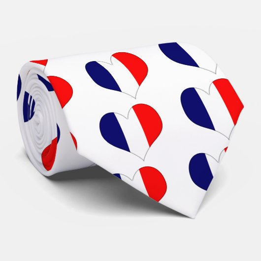 Französisches Herz Krawatte (Gerollt)