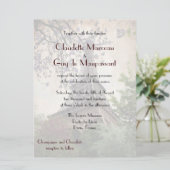 Französisches Hochzeitseiffelturm Einladung (Stehend Vorderseite)