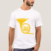 Französisches Horn - Bernstein T-Shirt (Vorderseite)