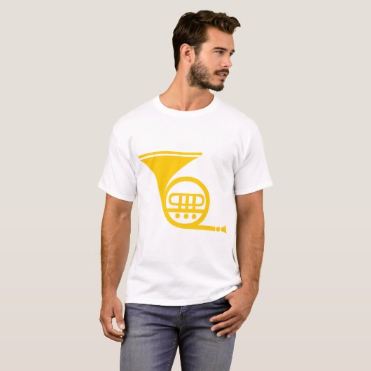Französisches Horn - Bernstein T-Shirt (Vorne ganz)