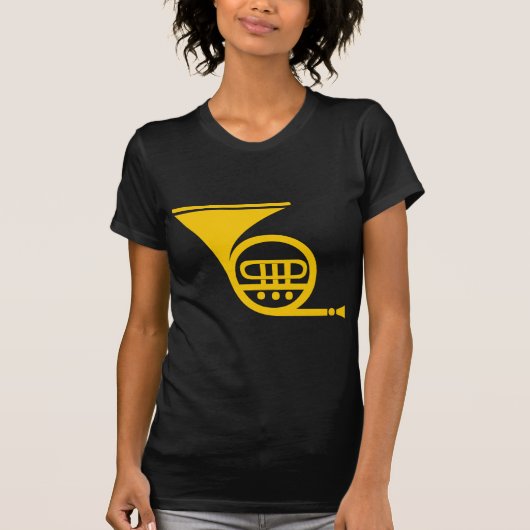 Französisches Horn - Bernstein T-Shirt (Vorderseite)