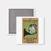 Französisches Horn des Untergangs Magnet (Vorderseite/Rückseite)