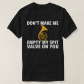 Französisches Horn-Funny-Messing-Instrument Player T-Shirt (Design vorne)