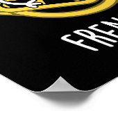 Französisches Horn Funny Music Instrument Pub Dark Poster (Ecke)