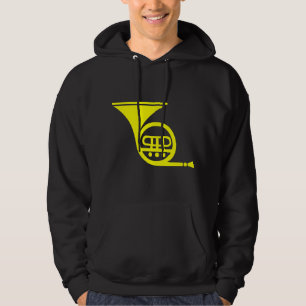 Französisches Horn - Gelb Hoodie