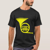Französisches Horn - Gelb T-Shirt (Vorderseite)