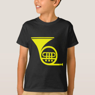 Französisches Horn - Gelb T-Shirt