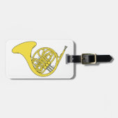 Französisches Horn Gepäckanhänger (Vorderseite horizontal)