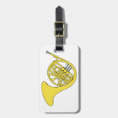 Französisches Horn Gepäckanhänger (Vorderseite vertikal)