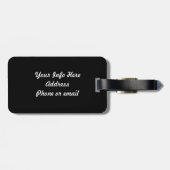 Französisches Horn Gepäckanhänger (Rückseite horizontal)