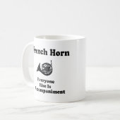Französisches Horn-Geschenk Kaffeetasse (Vorderseite Links)