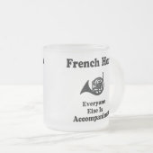 Französisches Horn-Geschenk Mattglastasse (VorderseiteRechts)