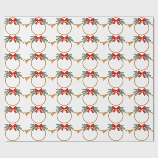 Französisches Horn Geschenkpapier (Flach)