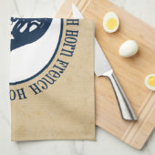 Französisches Horn Geschirrtuch (Viertel Falte)