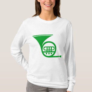 Französisches Horn - Grüngras T-Shirt
