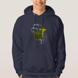 Französisches Horn Hoodie